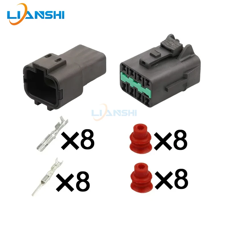 8Pin 7123-7780-40 7222-7780-40 Sealed Connector Kit w/Terminals For Nissan S13 240SX Silvia Transmission Harness Plugs Set Autos