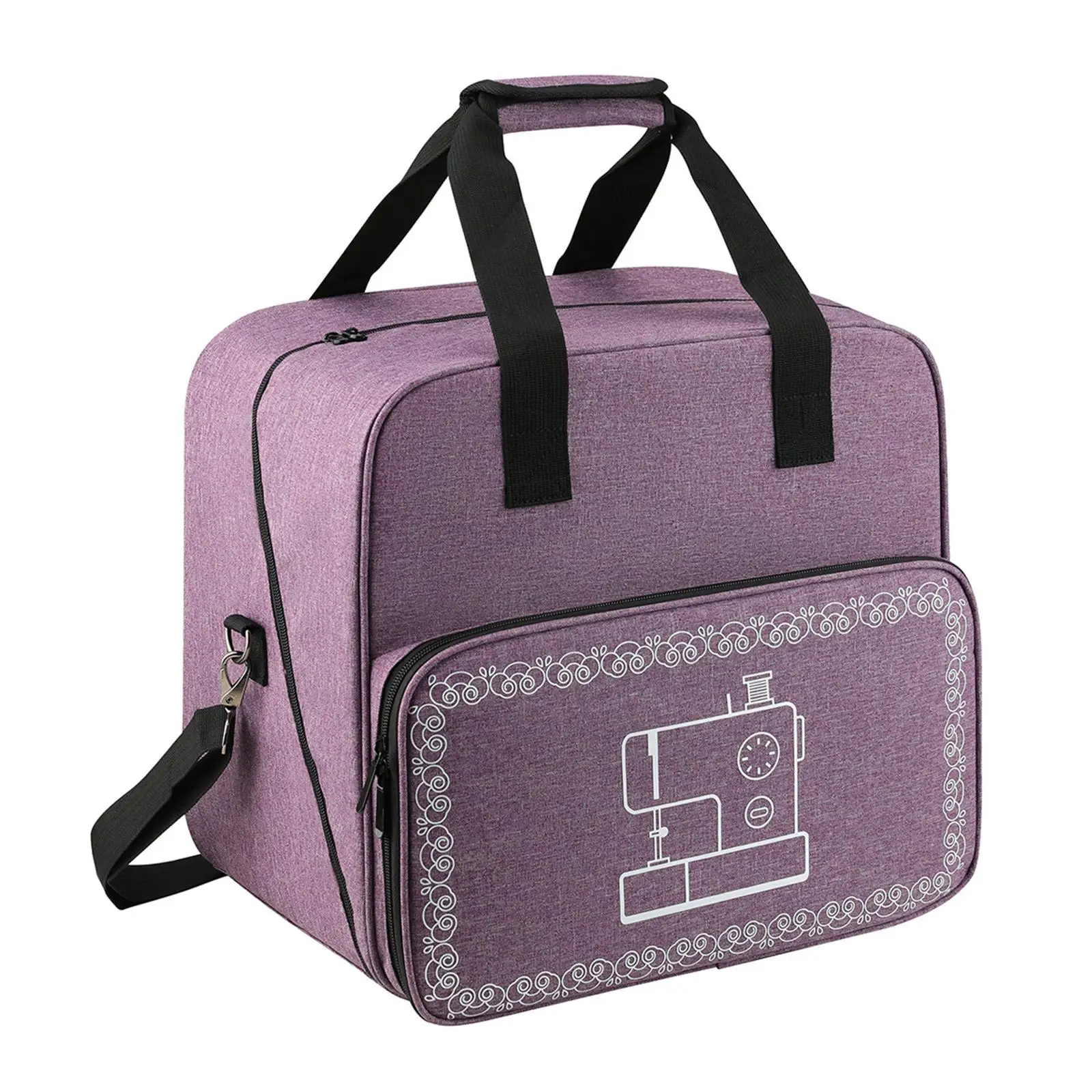 Sewing Machine Travel Bag Storage Pockets for Yarn and Tools Fits Small Portable Sewing Machine