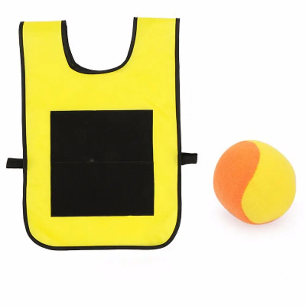 Sports Toys Props Vest Throwing Toys Game Props Outdoor Sport Game Vest Waistcoat Sticky Jersey Vest Game With Sticky Ball