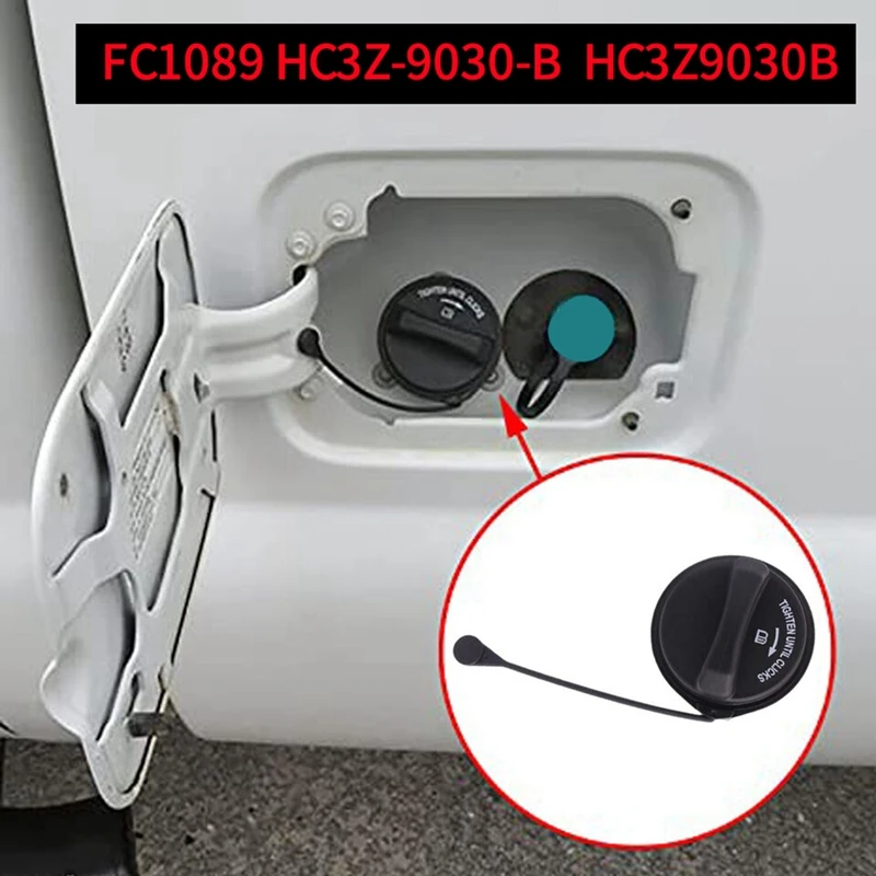 FC1089 Fuel Gas Cap W/ Strap Non-Locking HC3Z-9030-B For Ford F-150 Ranger Edge Mustang Motorcraft Fuel Tank Filler