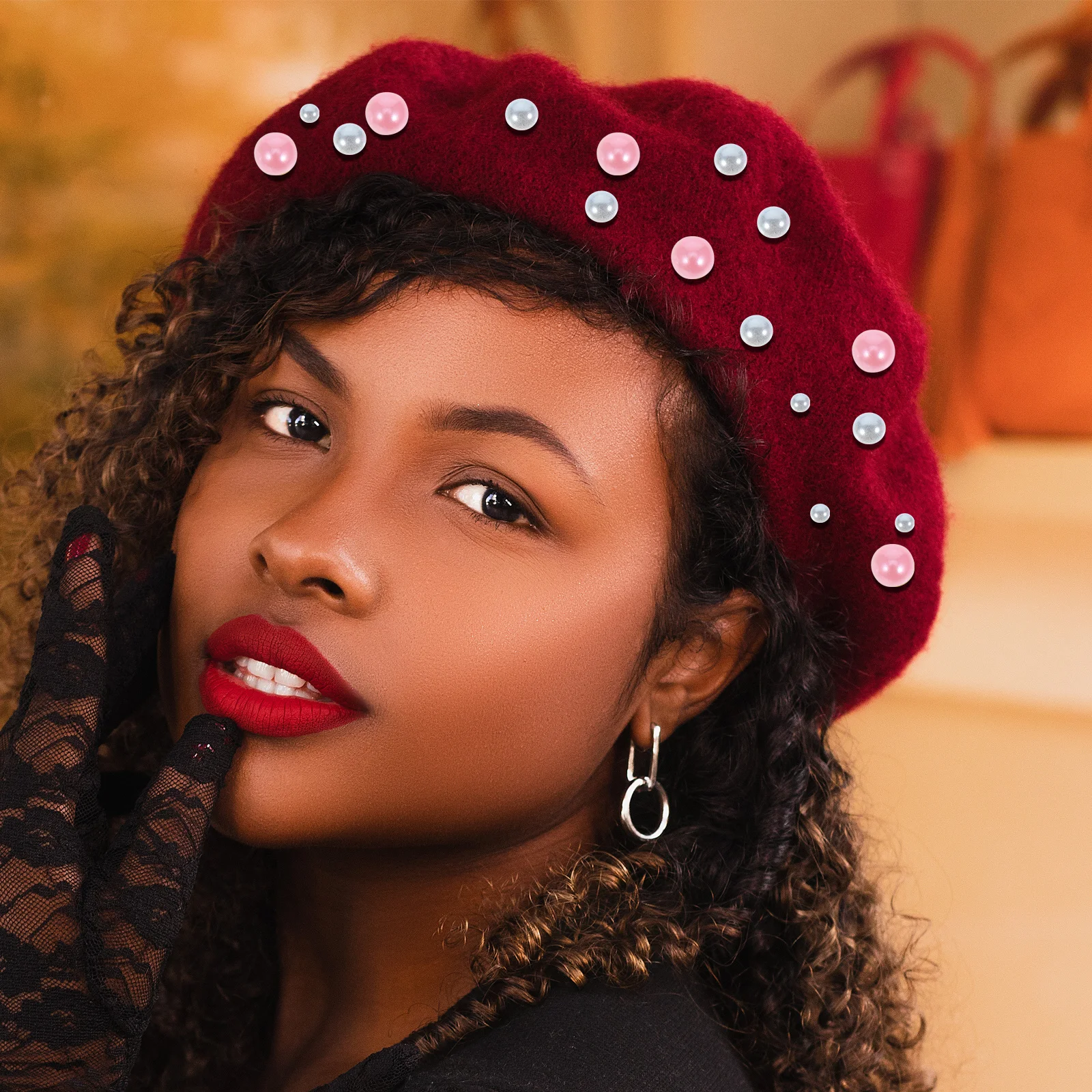 1袋アソートカラーフラットバックパールラインストーン樹脂クラフトカボション、マニキュア、靴、ジュエリー製作、DIYデコレーション用