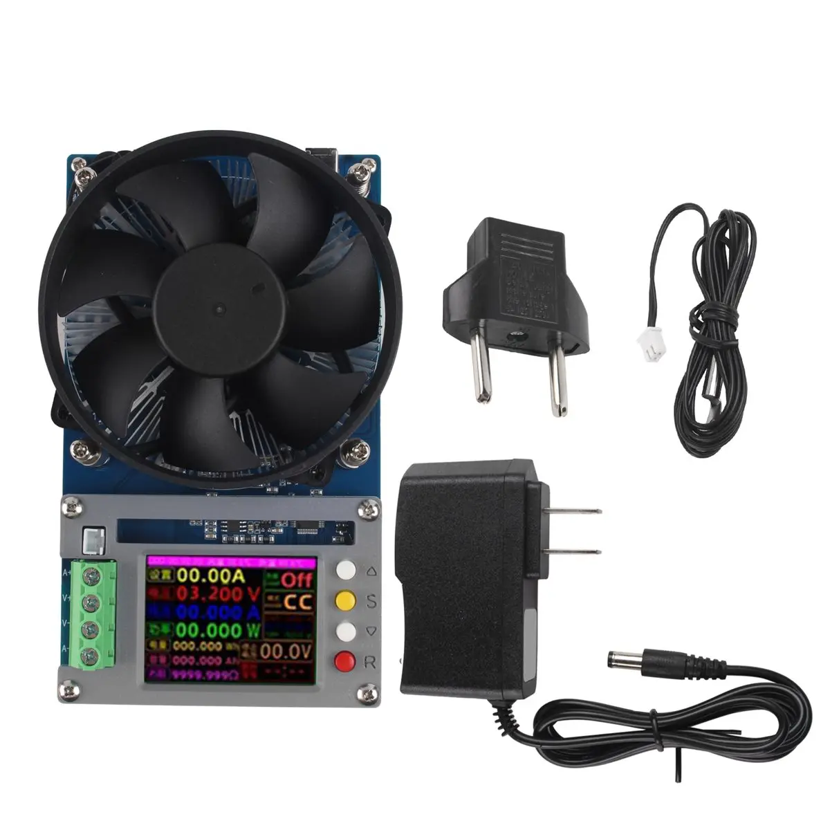 A40I 150W 20A 4 Modes Battery Capacity Tester 2.4 Inch TFT Color Screen CNC Type Electronic Load Discharge Tester