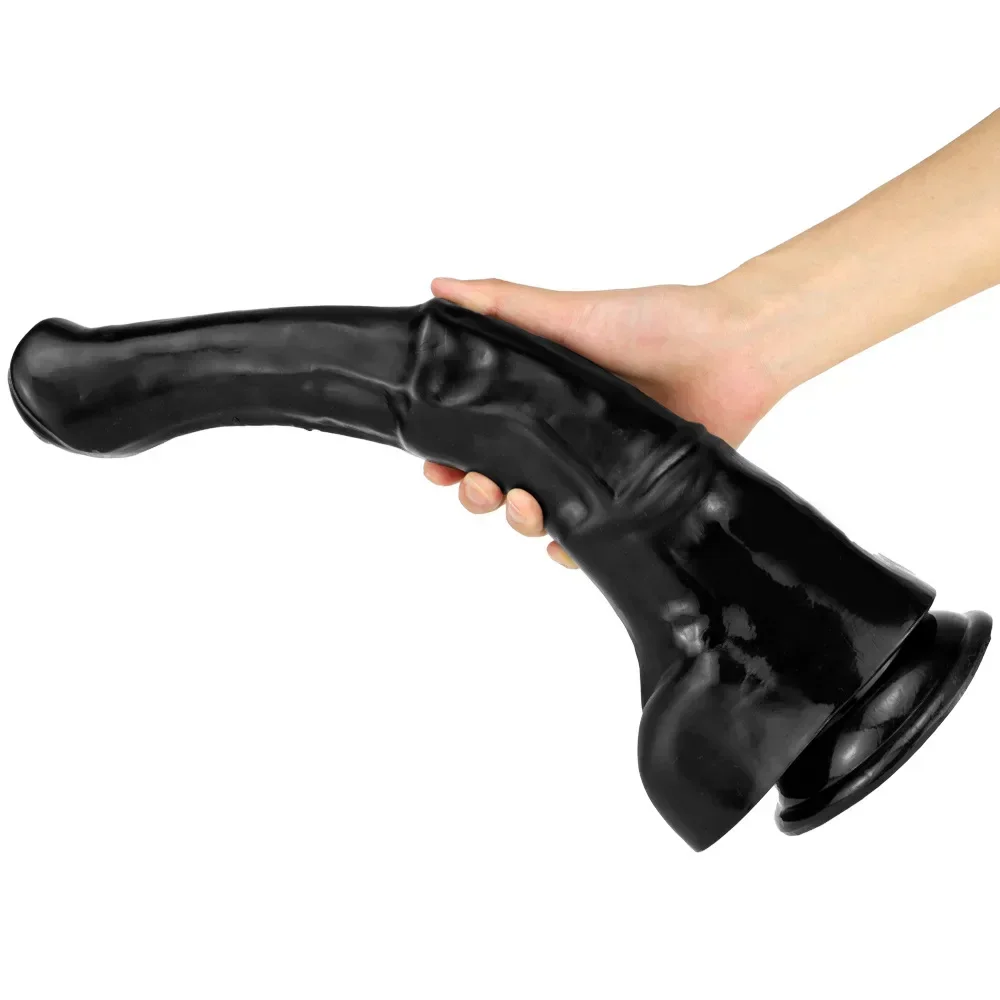 Horse Dildo Huge 2.2inch Diameter Realistic Huge Dildo Long 16.5inch Large Animal Dildos for Women Giant Horse Penis Sex Toys