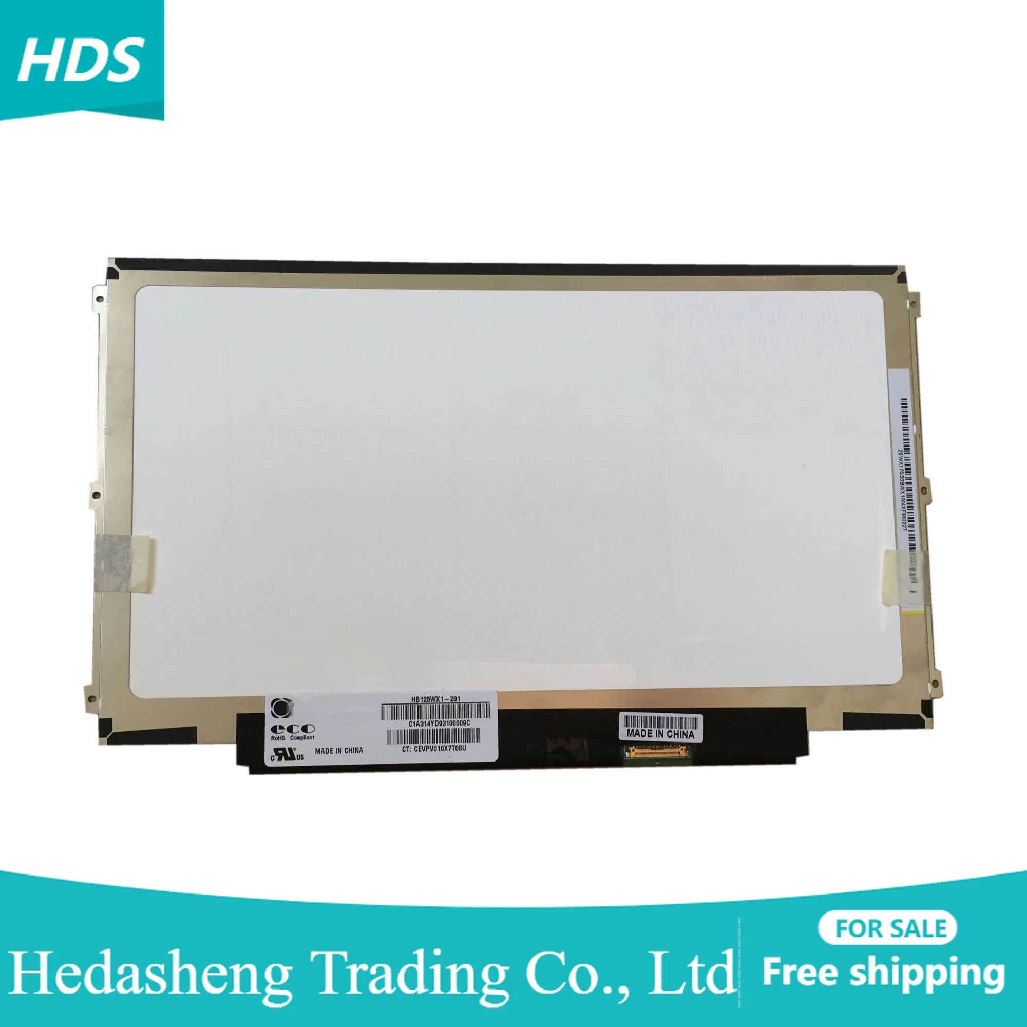 HB125WX1-201 fit HB125WX1-100 B125XTN02.0 LP125WH2 TPB1 TPD1 30 pin EDP Left+right 3 screw holes Laptop LCD Screen