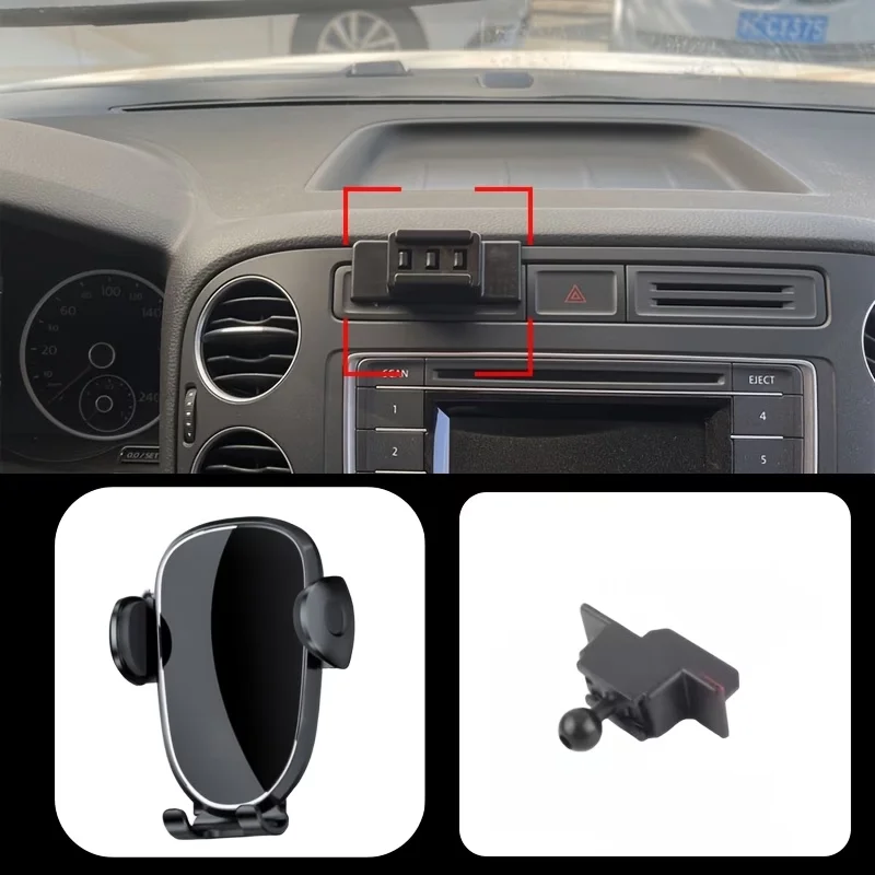 Car GPS Stand Phone Holder For Volkswagen Tiguan 2010-2016 Left-Hand Drive Model Navigation Air Vent Mount Holder Accessories