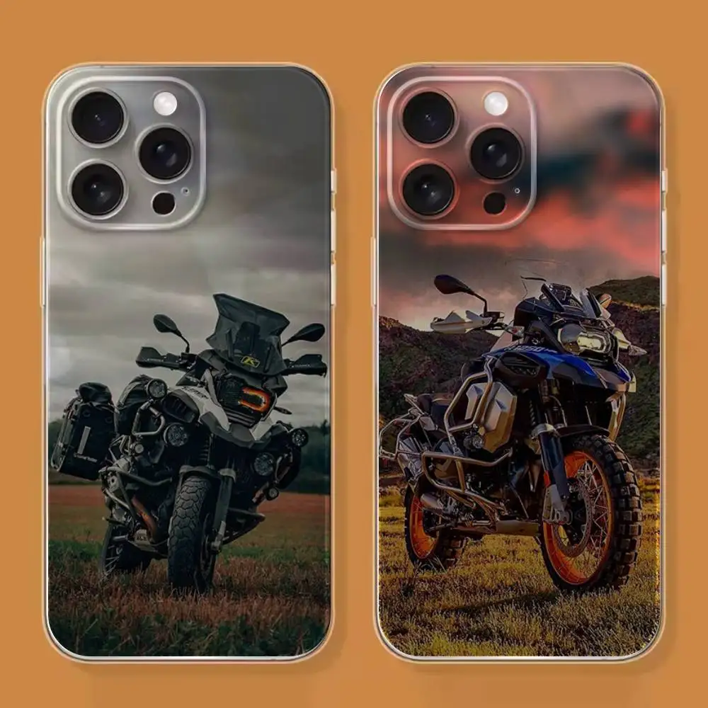 

Cool GS 1200adv motorcycle Phone Case For iPhone 16,15,14,13,12,11 Plus,Pro,Max,XR,XS,X,7,8 SE,Mini Transparent Silicone Soft