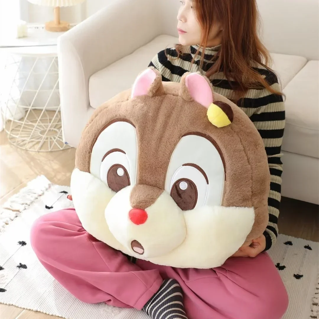 Disney chip e dale brinquedo de pelúcia chipsmunks anime travesseiro volta almofada macio e confortável pelúcia plushies crianças presentes aniversário