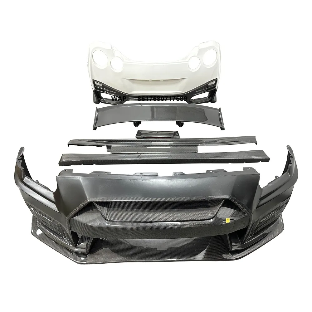 Partial Carbon Fiber Nismo Style Body Kit 2008-2016 Carbon Bumper Spoiler Side Skirts for NIssan R35 GTR