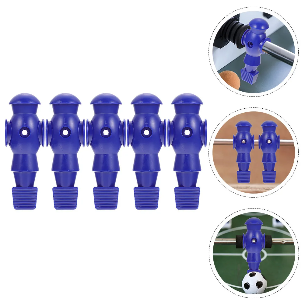 

5Pcs Foosball Player Table Soccer Player Clear Color Printing Easy to Identify Team Long Term Use Resin Material Sturdy Reliable