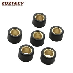 6pc AN125 Variator Racing Roller Weights 17x12mm 7g 8g For Suzuki AG50 AD50 AG100 AN150 GSR125 UE125 QS150T