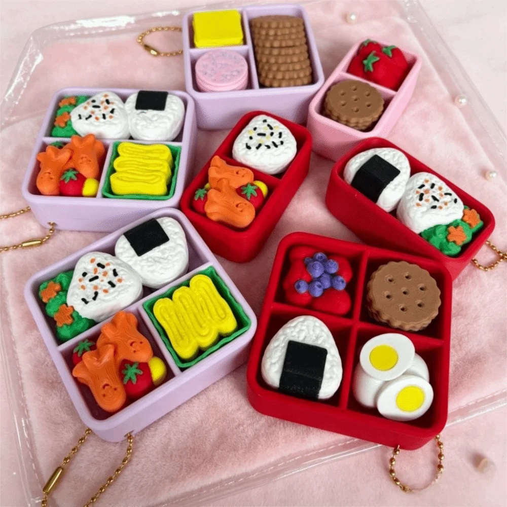 Finger Button Clicker Keychain Sushi Clicker Sound Keycap Keychain Cartoon Design Pendant Sushi Keyboard Keychain
