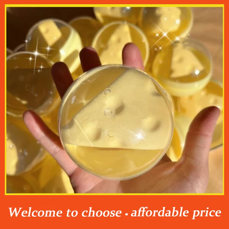 

^Adult Squeeze Toy Simulation Cheese Squeeze Toys Soft Cute Decompressing Pinching Cheese Sticky Slow Rebound Toy