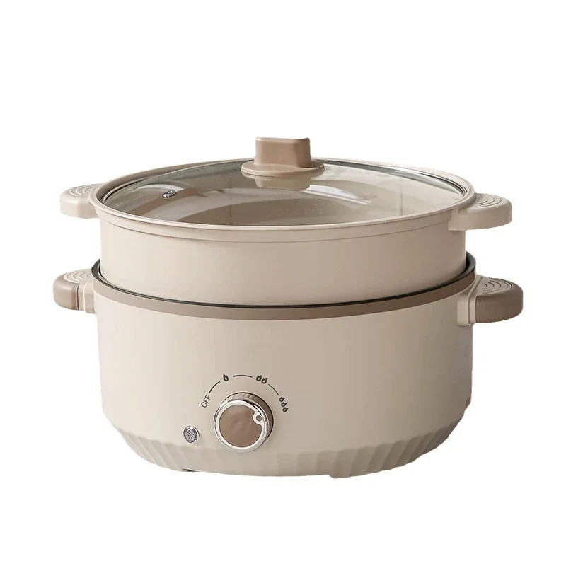 3L/4.6L Electric Food Cooking Pot Non-stick Multi Cooker Household Electric Hot Pot Frying Pot Home Rice Cooker 220V