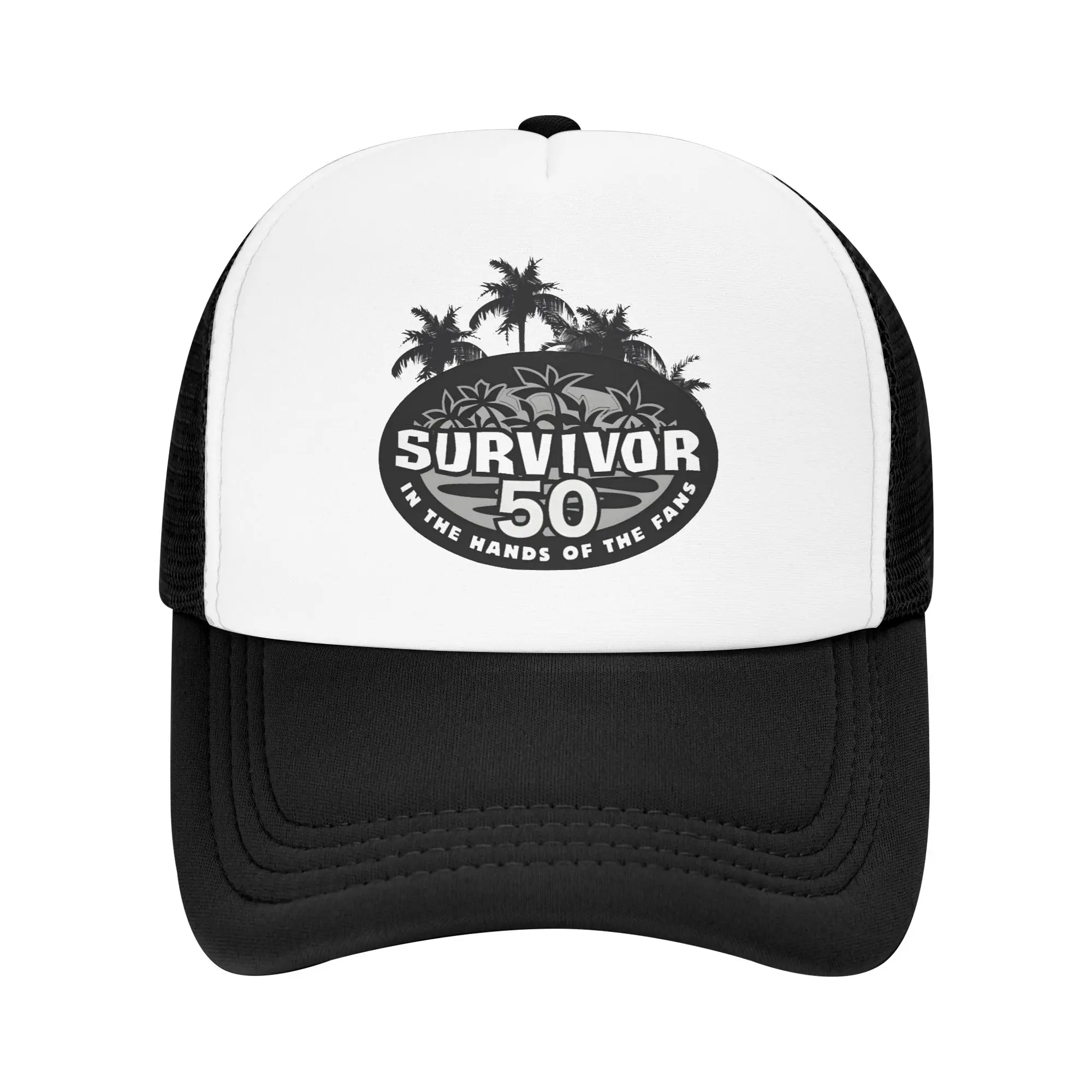 Survivor Season 50  Trucker Hat For Man Woman Cooling Breathable Mesh Side Hats Caps Adjustable Fit For Casual Headwear
