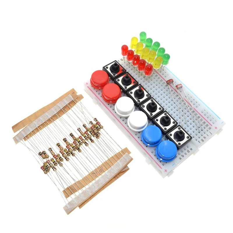 Smart Electronics Starter Kit For arduino uno r3 mini Breadboard LED jumper wire button