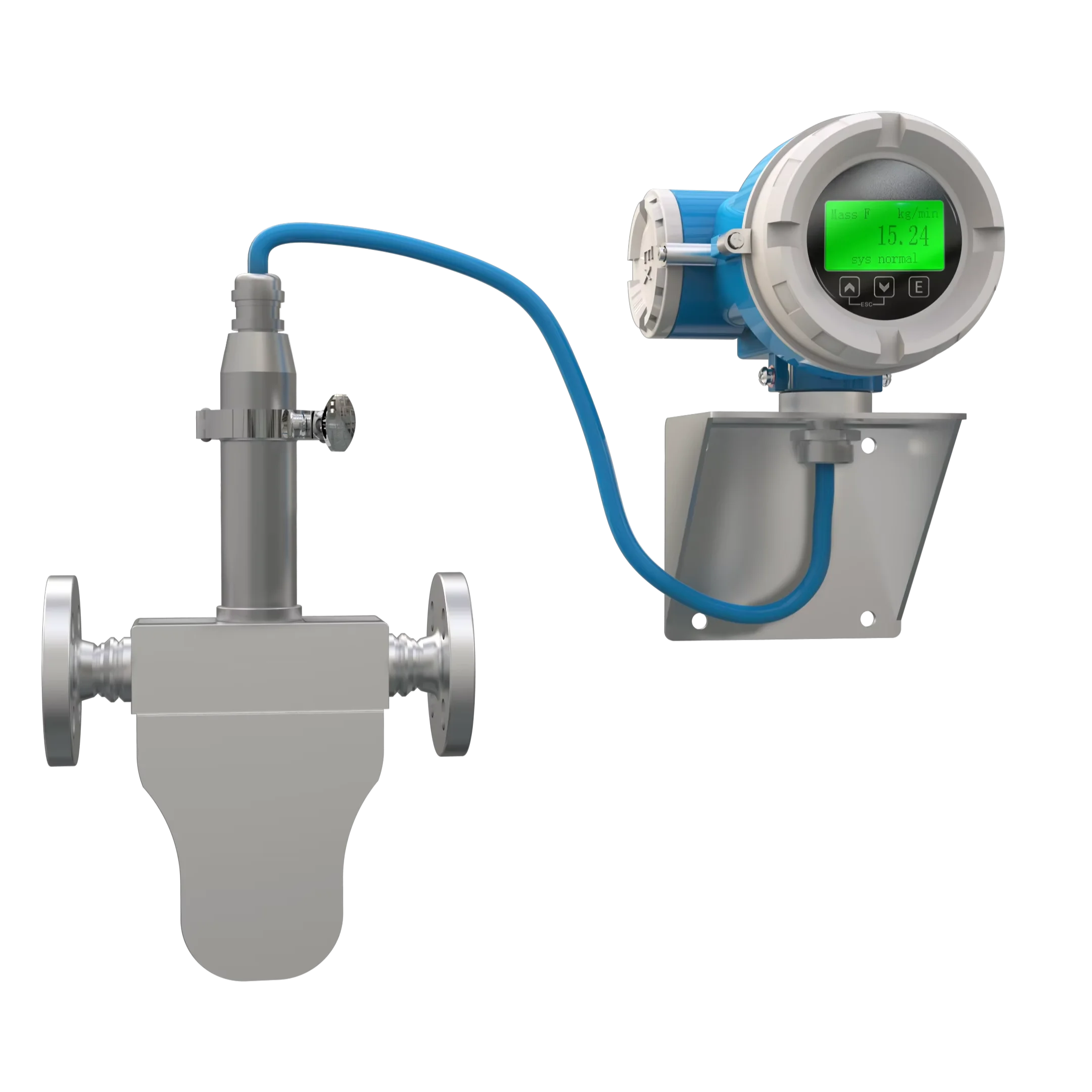 Medidor de fluxo de massa digital coriolis série l em forma de u para ar líquido para campo de fluido de óleo de água criogênica natural química oem