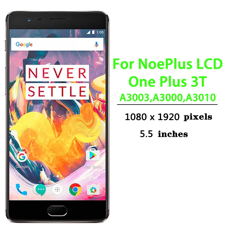 Super AMOLED For Oneplus 3 3T LCD Display Touch Screen LCD Panel For 1+3 3T Replacement Parts A3010 A3003 A3003 A3000