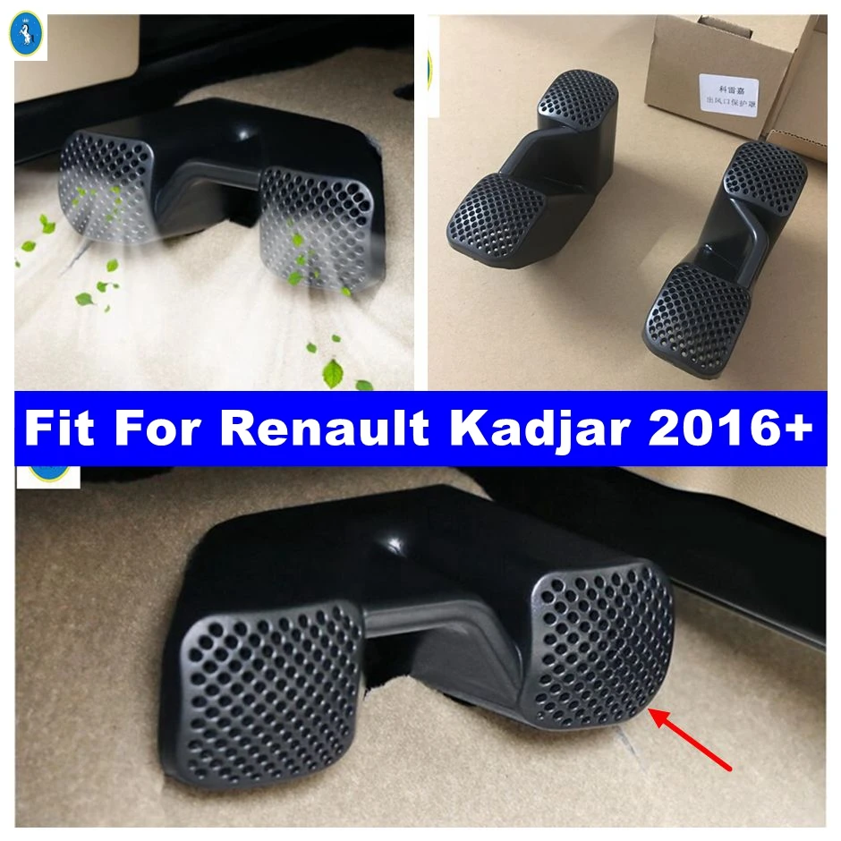 

Car Seat Bottom AC Air Heat Floor Duct Vent Anti-blocking Plastic Protection Cover Accessories For Renault Kadjar 2016 - 2022