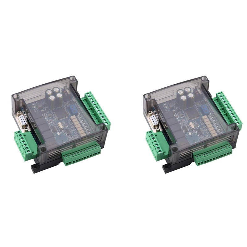 

2X FX3U-14MR PLC Industrial Control Board 8 Input 6 Output Programmable Control Relay Output, 24 V PLC Control