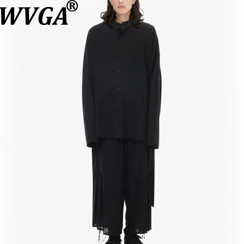 

WVGA весна осень новый мужской прилив High Street с принтом модные тонкие длинные плащи нишевые шикарные повседневные топы с воротником-стойкой Ins W12583