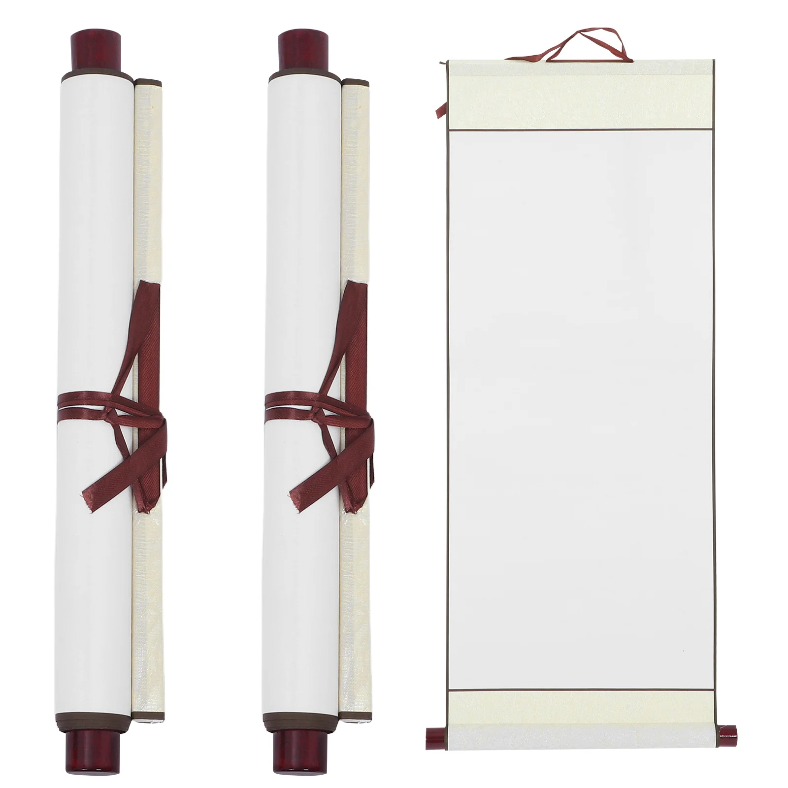 3 Pcs Rice Paper For Chinese Calligraphy Scroll Practice Painting Sketchbook Vintage Parchment Paper Blank Scroll