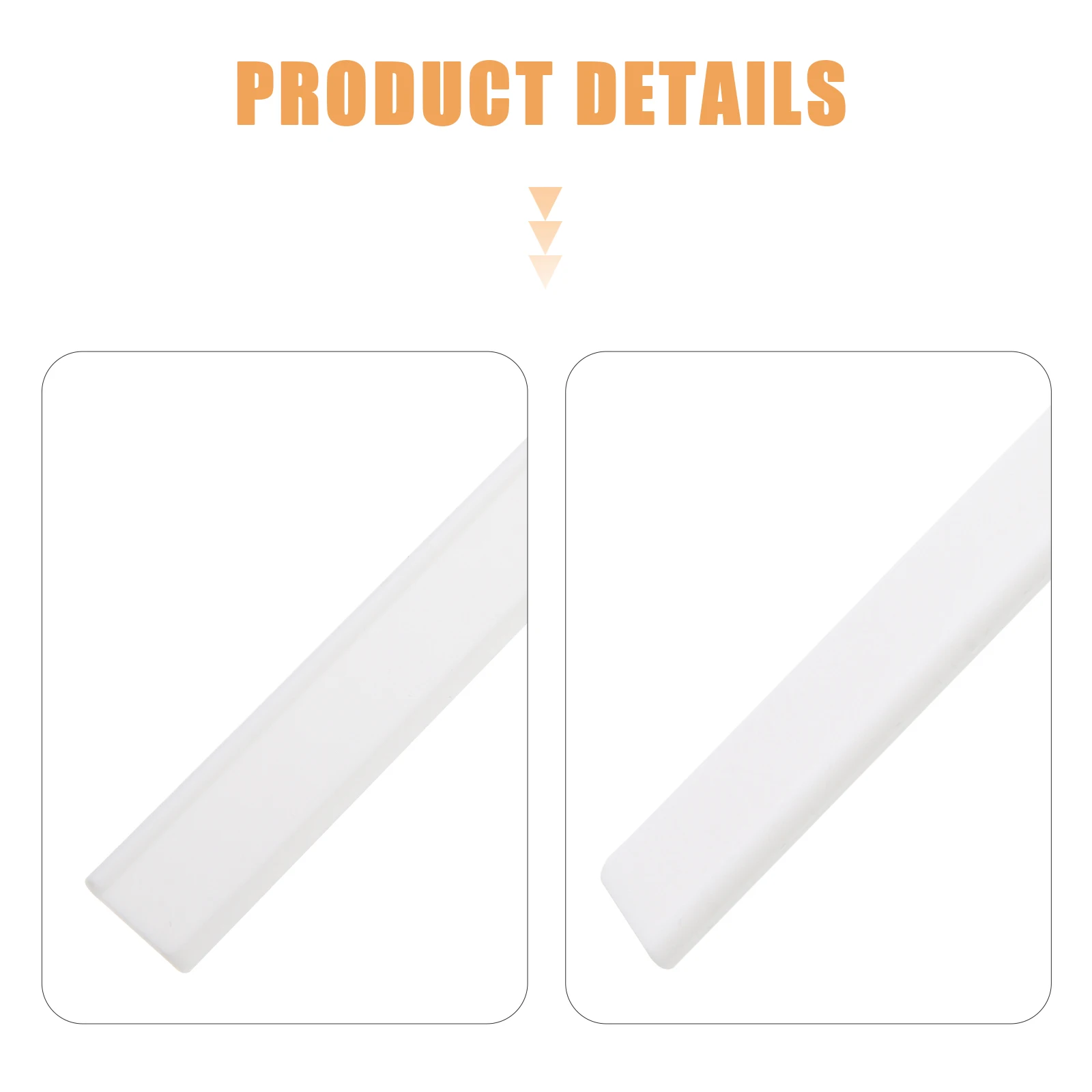 

2 Pcs Silicone Squeegee Replacement Strips Rubber Refill Blades for Window Shower Glass Cleaner Tools Squeegee