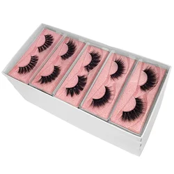 Mink Lashes Wholesale 10 Pairs 3D Mink Eyelashes Pack Natural False Eyelashes Set Makeup Fake Eyelashes Bulk