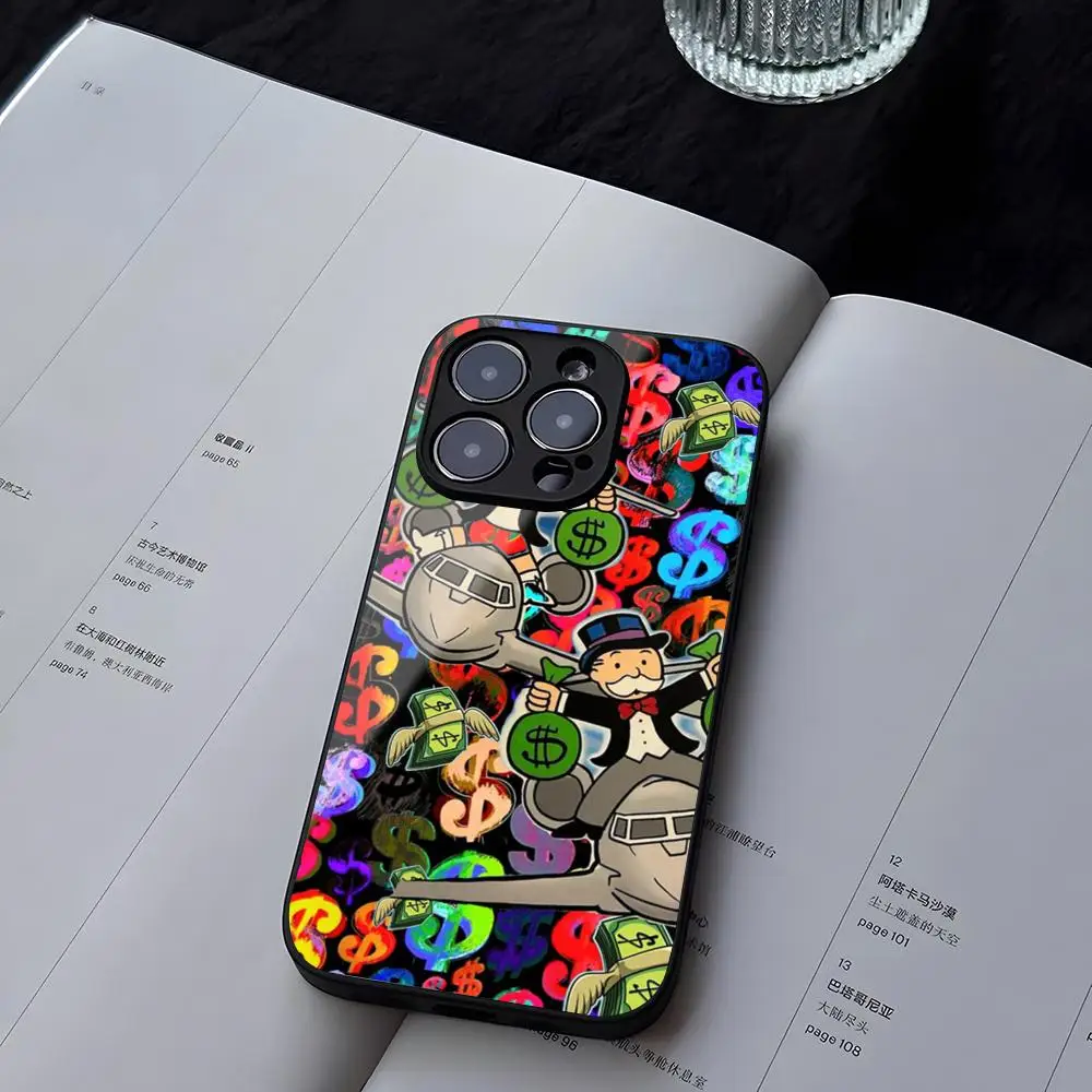 Funda de Teléfono con Diseño de Richie Rich, Cristal Templado para iPhone 13, 17, 14, 16, 12, 15, 11 Pro, XS Max, Plus, Mini, X, XR, SE2020
