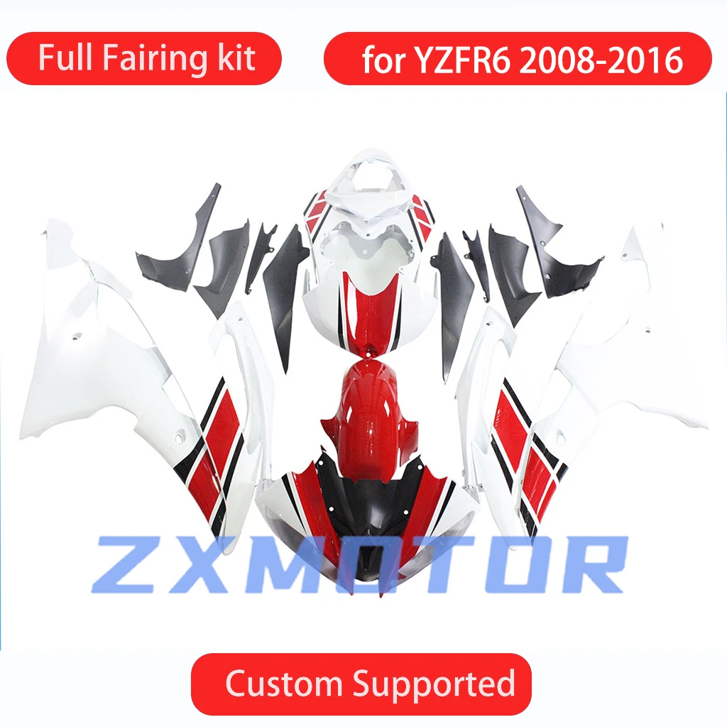 

Для YAMAHA YZF R6 2008 2009 2010 2011 2012 2013 2014 2015 2016 Полный обтекатель YZFR6 08-16 Комплект пластиковых обтекателей для мотоцикла