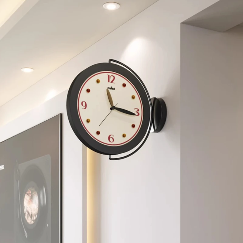 Orologio da parete dal design di alta qualità Orologio da parete per la casa retrò nordico silenzioso unico Soggiorno Horloge Murale Accessori per la decorazione della casa