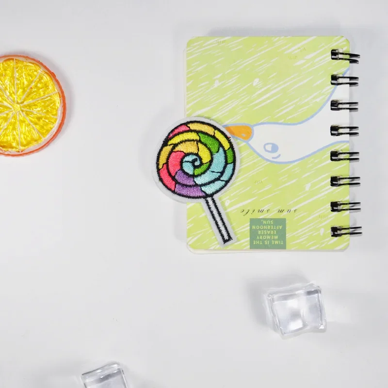 10 stks Snoep Donut Strijken Patch Ijs Borduren Applique IPatches voor Kleding Lollipop Kids Patch Snoep Party Decoraties