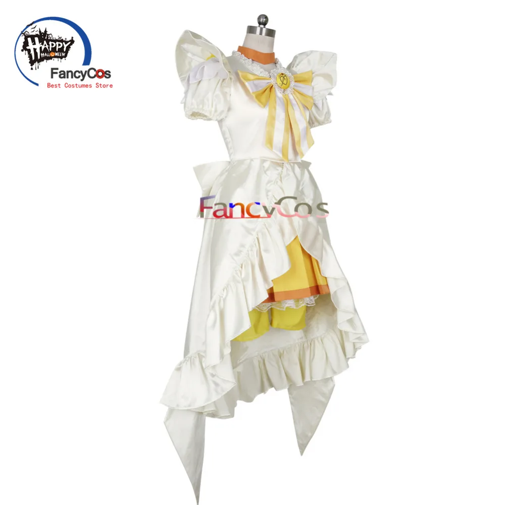 Anime Girl Glitter Force Smile PreCure Cure Peace Glitter Peace Dress Cosplay Costume Custom Made Kid Dress Halloween Carvinal