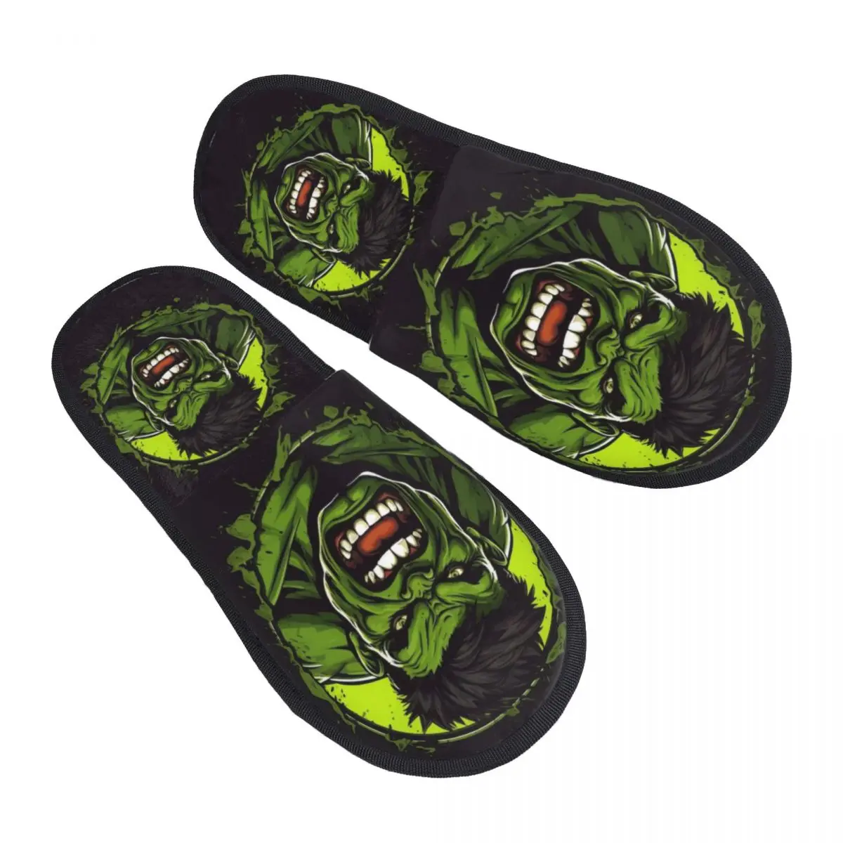 

Custom Vintage Hulk Comfort Scuff Memory Foam Slippers Women 3D Printing Art Cartoon Movie Spa House Shoes