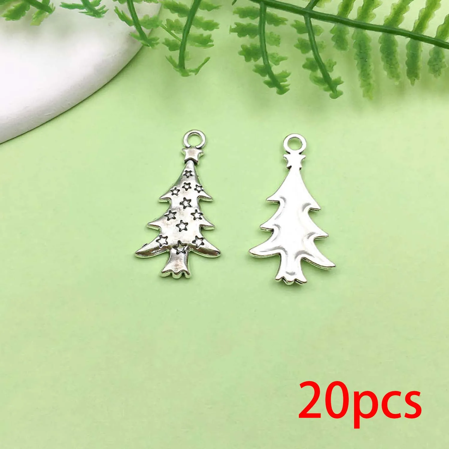 20/43pcs Christmas Decoration Charms Alloy Santa Claus