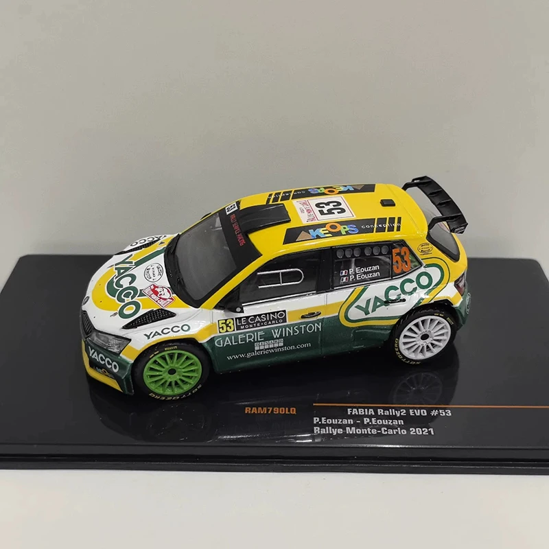 

IXO 1/43 Scale FABIA EVO #53 2021 Alloy Simulation Car Model Static Collection Decorated Holiday Gifts Toys Souvenir Gift