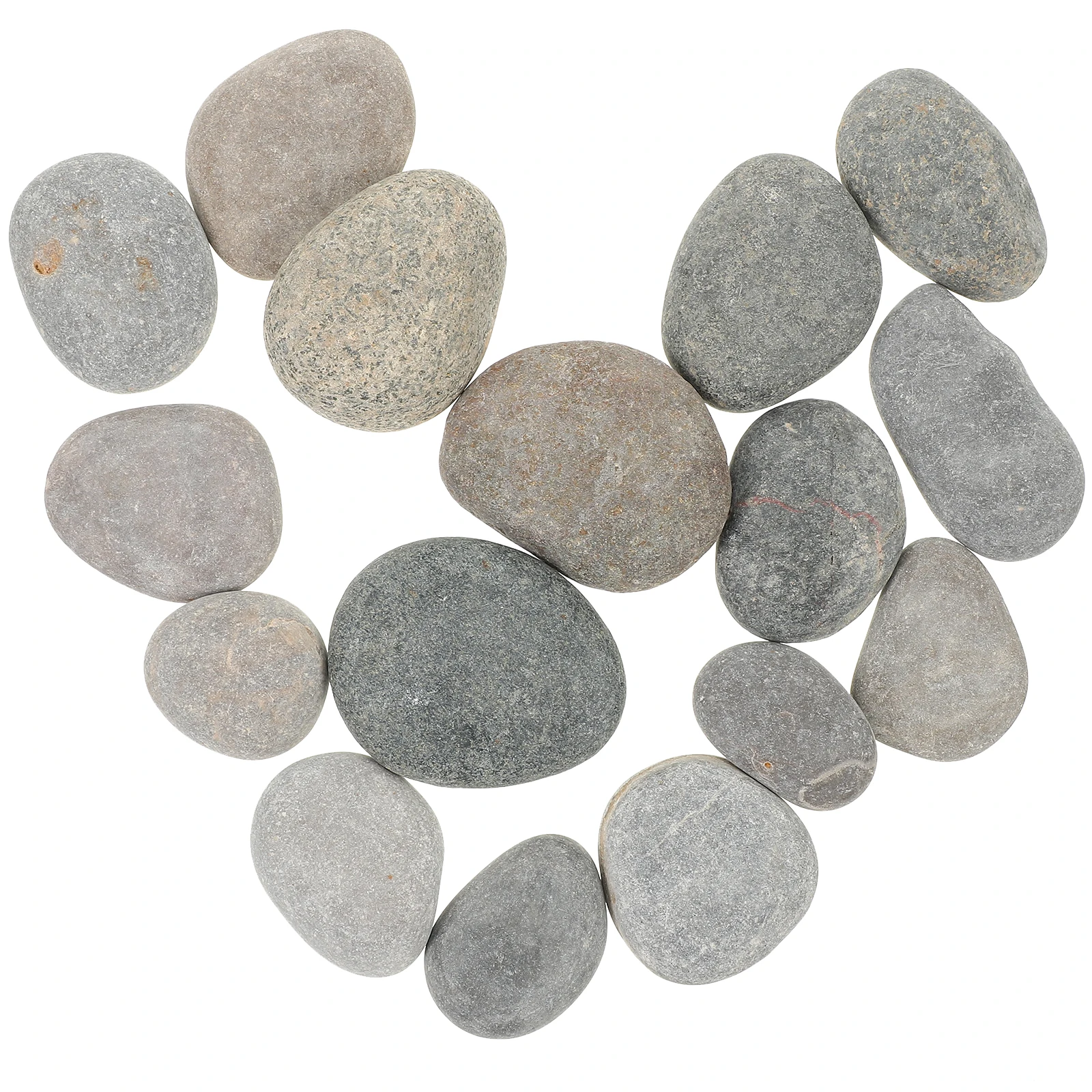 

16pcs Painting Rocks Smooth Natural Stones for Crafts Decoration Art Creations Personalized Symbols Messages Garden Pathway