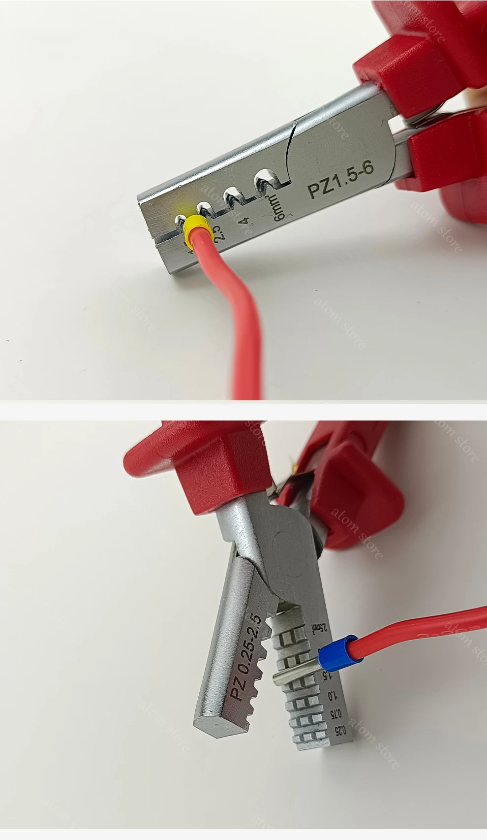 Mini Small Ferrules Tool Crimper Plier for Crimping Cable End-sleeves From 0.25-2.5mm2 1.5-6mm2  PZ0.25-2.5 Clamp Plier