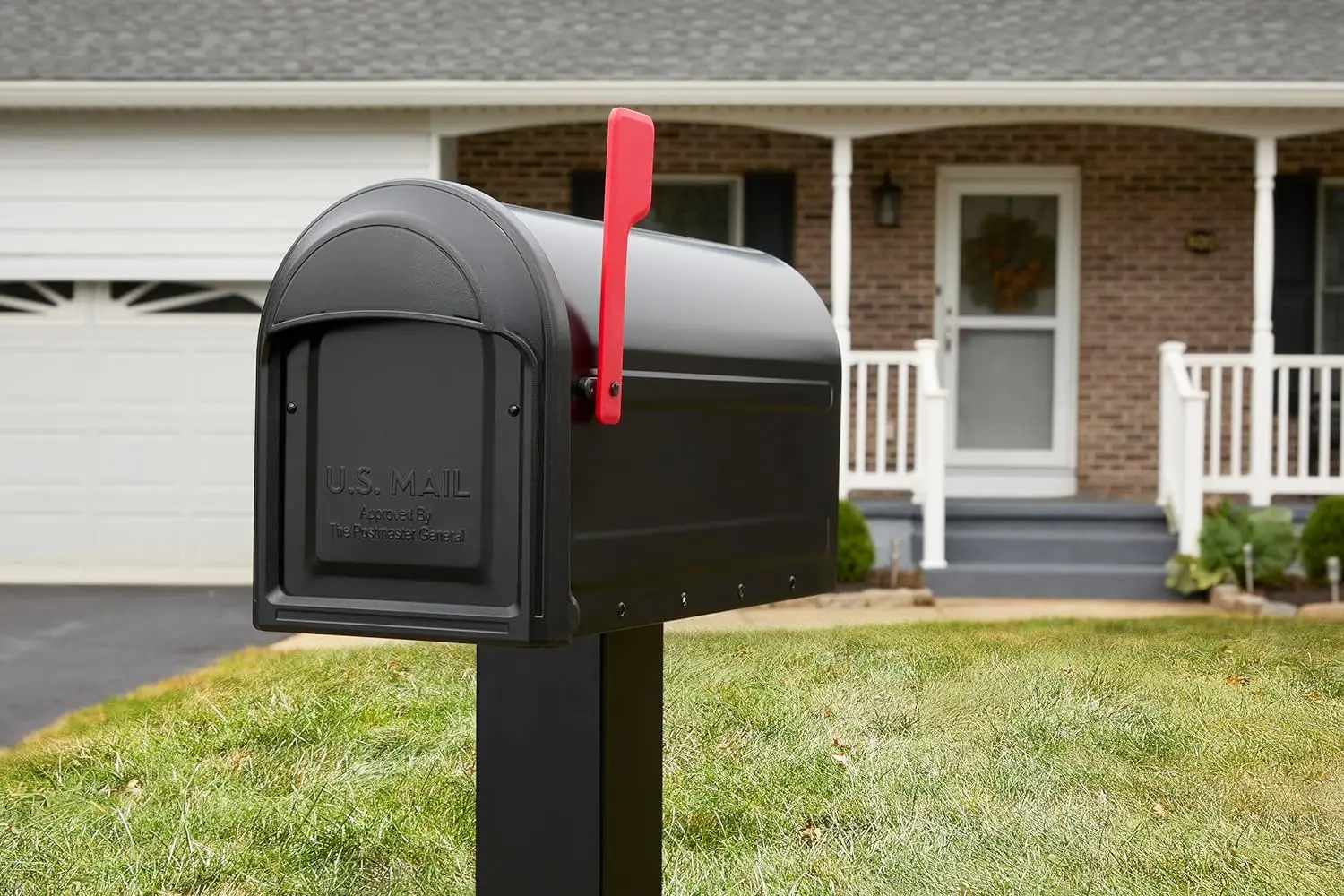 

Barrington Galvanized Steel Post Mount Mailbox Compatibility Code F 7900-1B-R-10 Black Large Capacity