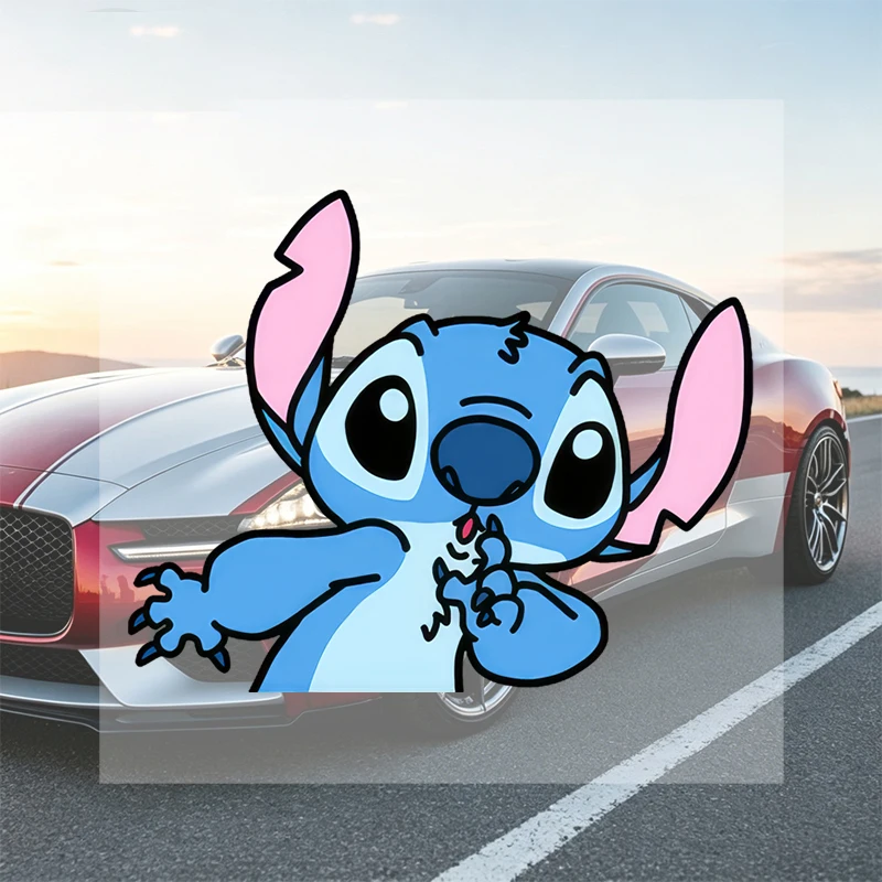 Car Stickers Cartoon Vinyl Decal Waterproof Die Cut Scratch Resistant for Fuel Tank Gas Cap Car Window Auto Decor