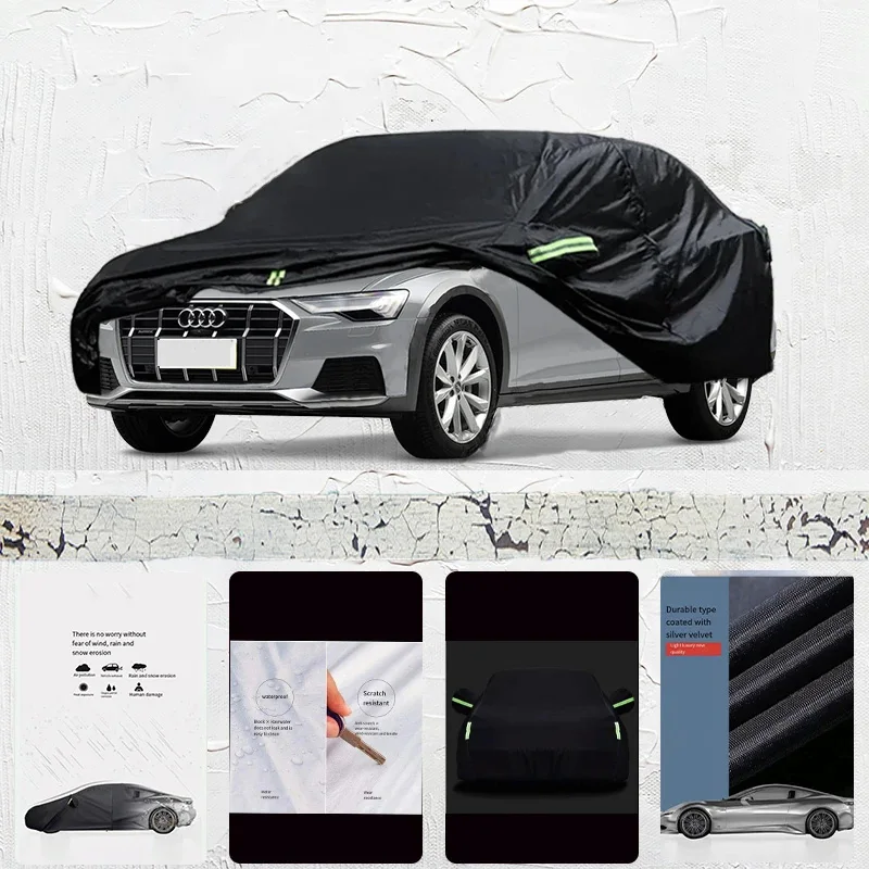 

For Audi-A6 Auto Anti snow Anti dust Anti-uv Anti peeling paint And Anti Rainwater 210t car cover Car cover protection