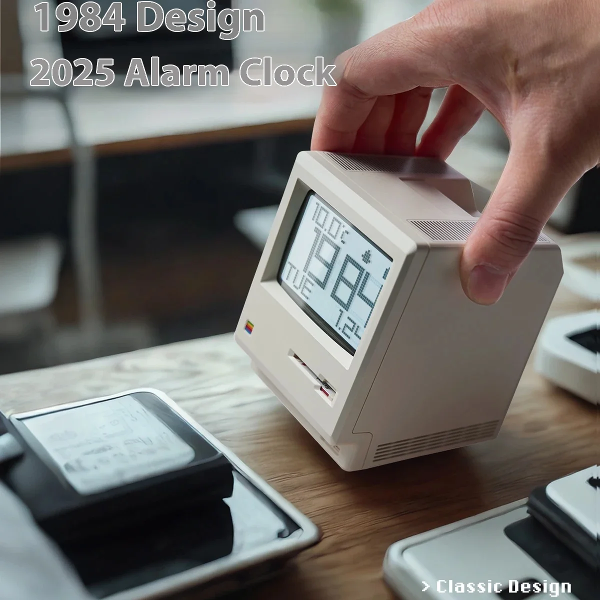 

Maclock Ретро Часы Креативный Будильник Настольный Декор Артефакт Компьютерная Клавиатура Аксессуары Студенческий Специальный Пробуждение Подарок