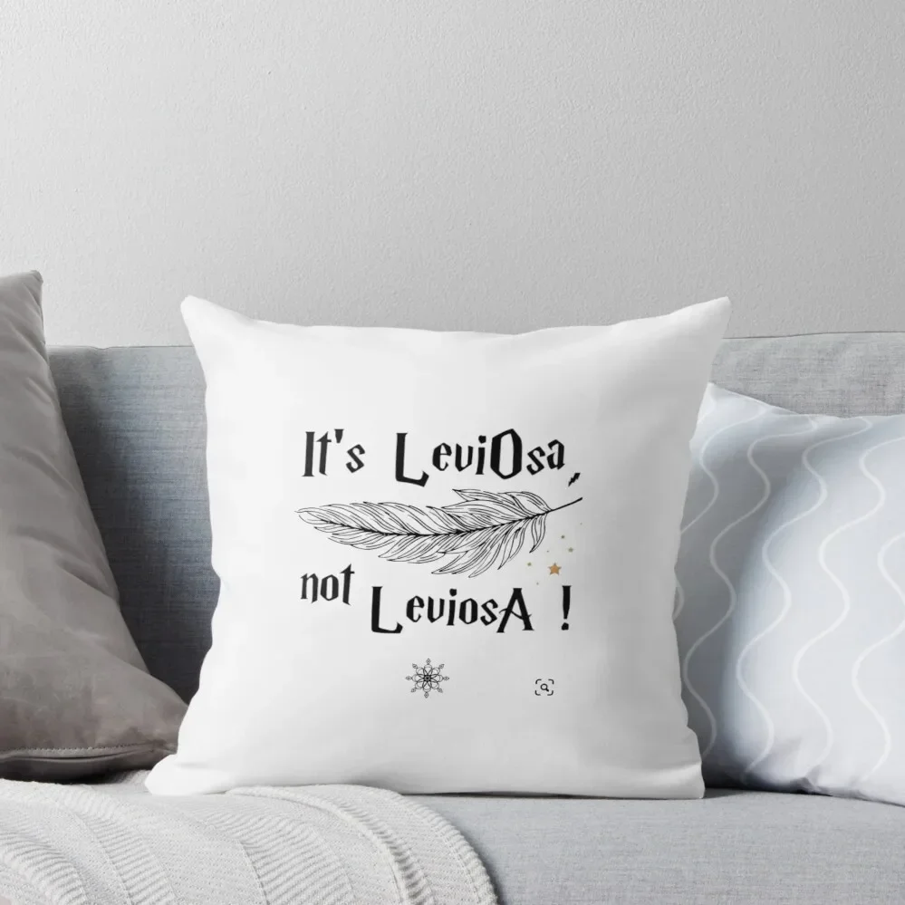 

It's leviosa not leviosa hermione granger Throw Pillow sleeping pillows covers for pillows Pillowcase pillow