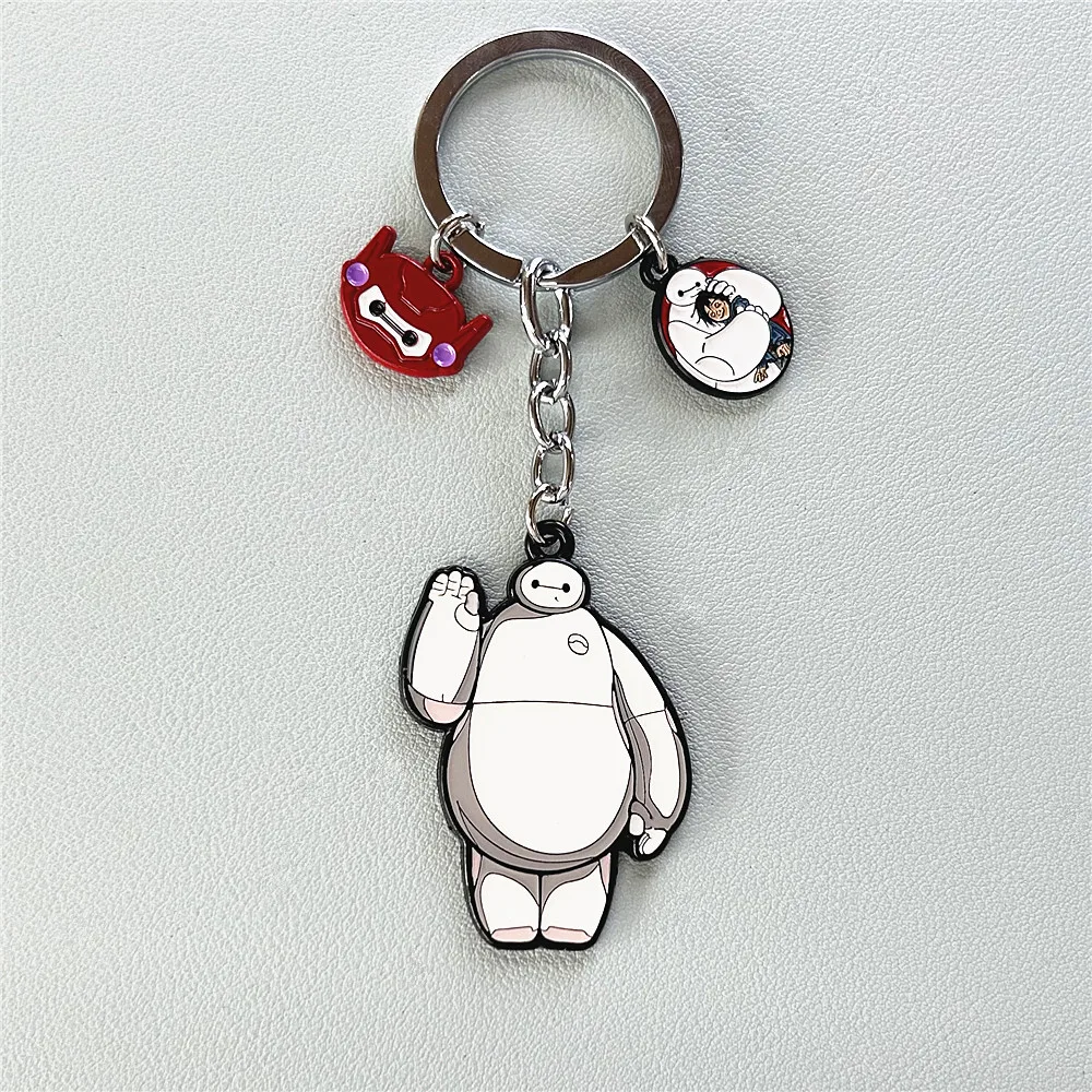 JYYH Cartoon Anime Cosplay Baymax Peripheral Keychain High-Quality Metal Jewelry Friend Gifts Available for Wholesale