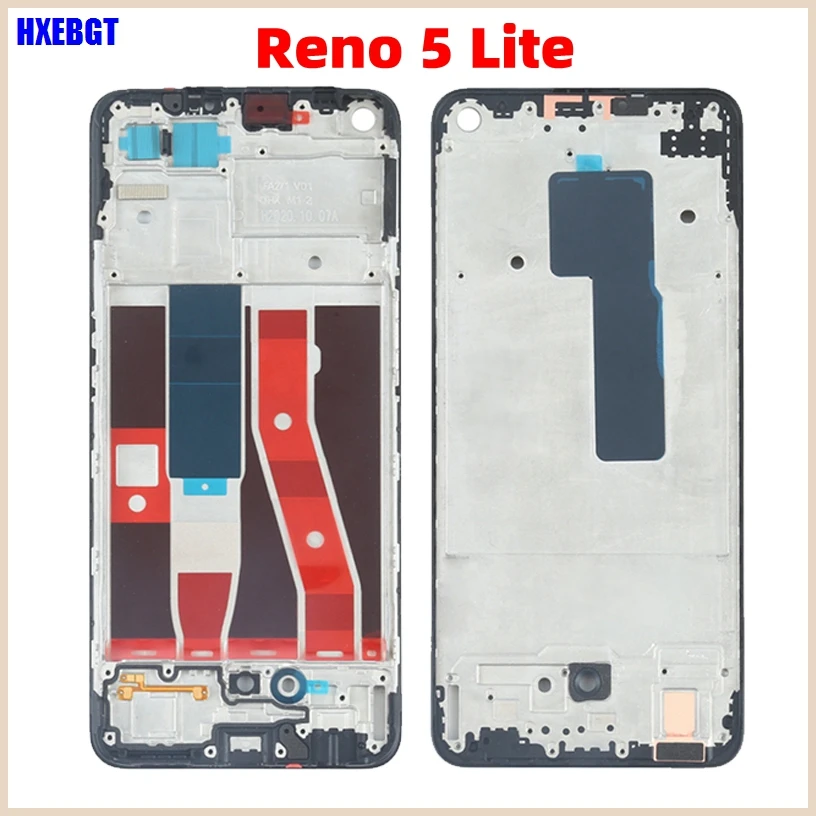 For Oppo Reno5 Lite Reno 5 Lite LCD Front Housing Middle Frame Bezel Plate Reno5 Z  Smartphone Repair Parts