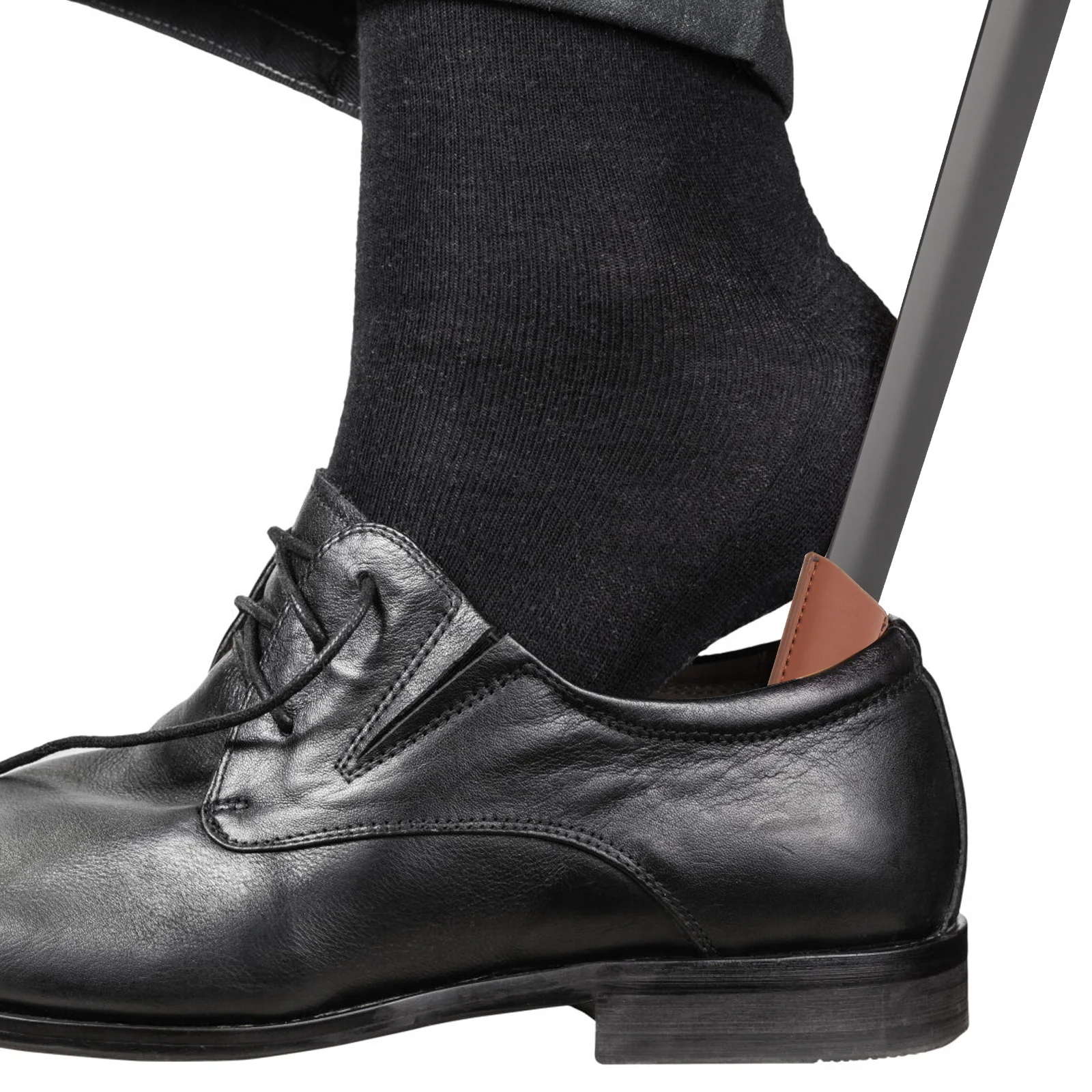 

Premium Stainless Steel Shoe Horn for Home Use Non-Slip Portable Shoe Wearing Helper Lightweight Reusable Shoehorn for Men Women