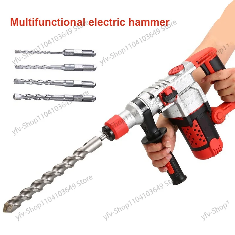 2200W 220V Crushed Electric Pick Industrial Grade Single Slot Disassembling Wall Crusted Concrete Electric Demolition Hammer