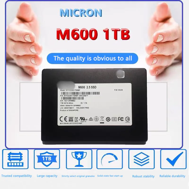 

M600 1TB SATA3.0 interface SSD notebook desktop universal SSD MLC particles