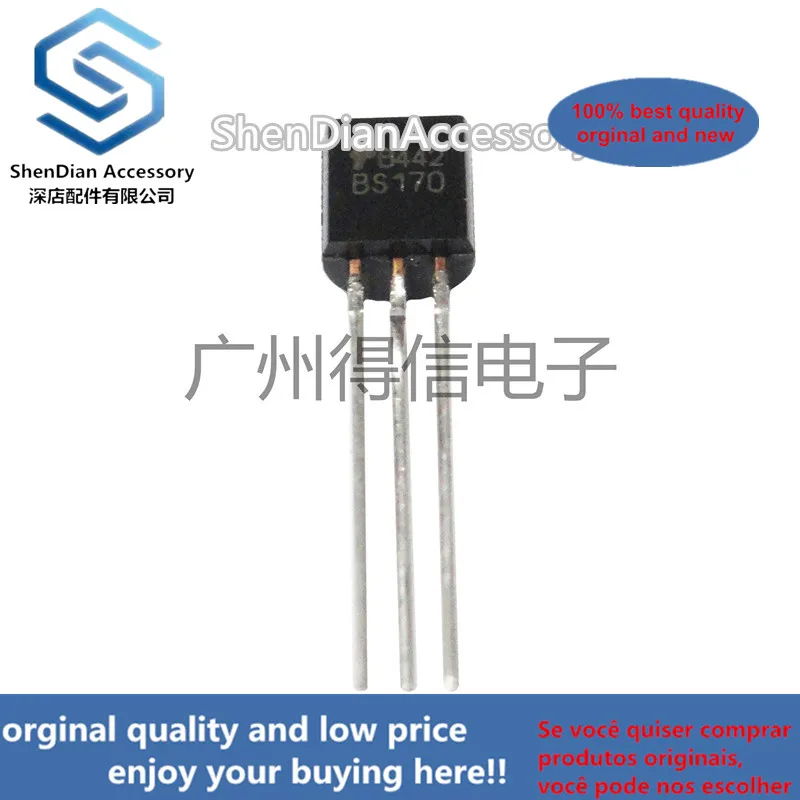 10pcs 100% new and orginal BS170 170 TMOS FET Switching(N-Channel-Enhancement) TO-92 in stock