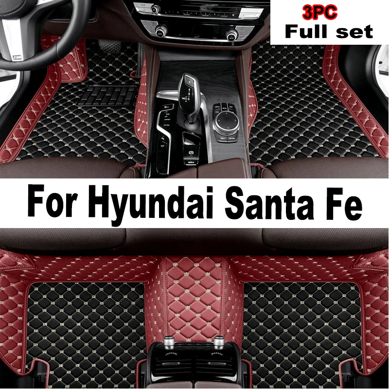 

Car floor mats for Hyundai Santa Fe (FIVE SEAT) 2010 2011 2012 Custom auto foot Pads automobile carpet cover