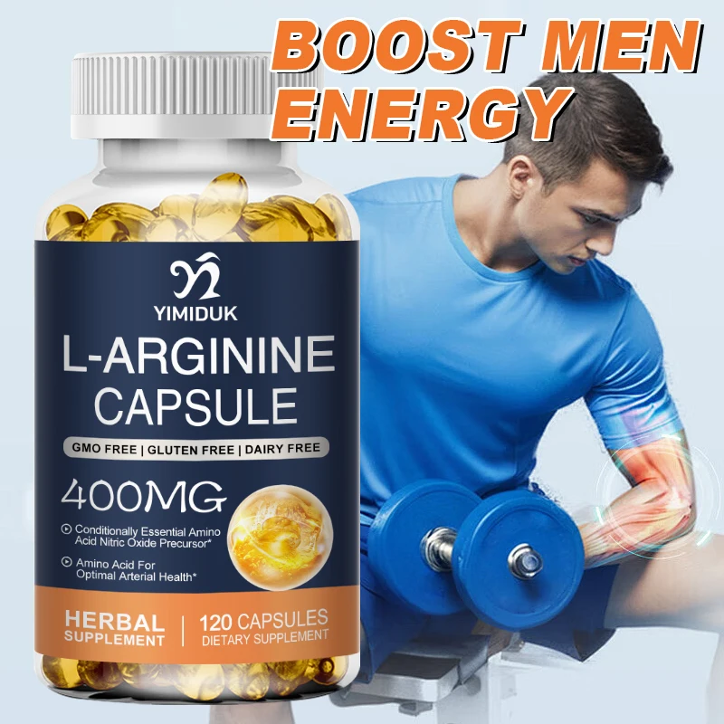 

L-Arginine Capsules & L-Citrulline Male Enhancing Supplement for Reproductive Health Natural Energizer Supporting Energy And